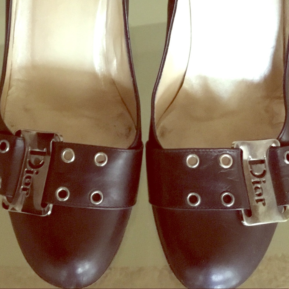 AUTHENTIC VINTAGE DIOR BLACK PUMPS * RARE!!! 37